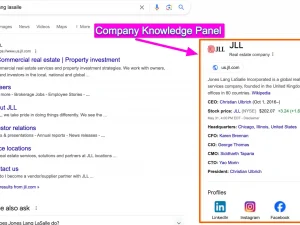 Company Google Knowledge Panel