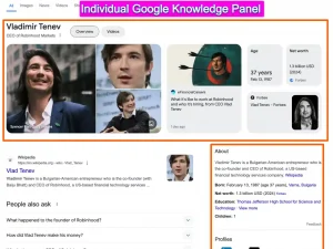 Individual Google Knowledge Panel