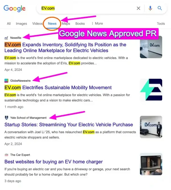 Google News Approved PR