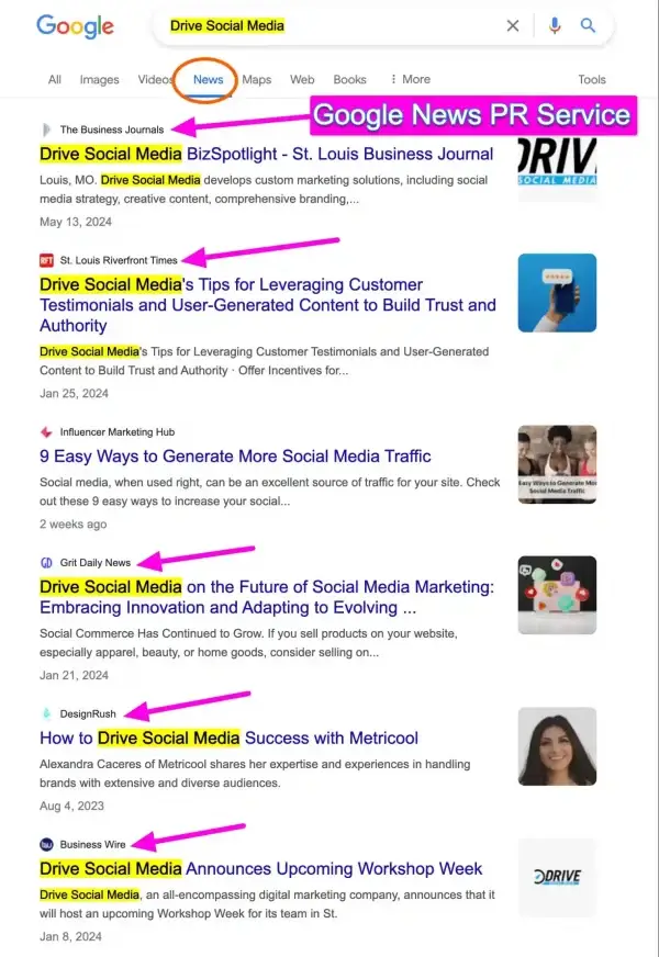 Google News Approved PR Service