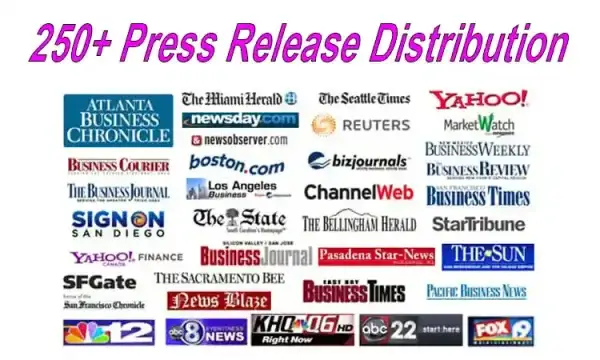 250+ Press Release Distribution